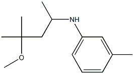 N-(4-methoxy-4-methylpentan-2-yl)-3-methylaniline Struktur