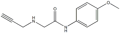 N-(4-methoxyphenyl)-2-(prop-2-yn-1-ylamino)acetamide Struktur