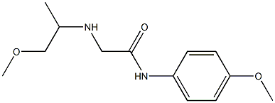 N-(4-methoxyphenyl)-2-[(1-methoxypropan-2-yl)amino]acetamide Struktur