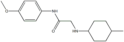 N-(4-methoxyphenyl)-2-[(4-methylcyclohexyl)amino]acetamide Struktur