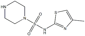 N-(4-methyl-1,3-thiazol-2-yl)piperazine-1-sulfonamide Struktur