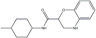 N-(4-methylcyclohexyl)-3,4-dihydro-2H-1,4-benzoxazine-2-carboxamide Struktur