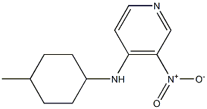 N-(4-methylcyclohexyl)-3-nitropyridin-4-amine Struktur