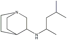 N-(4-methylpentan-2-yl)-1-azabicyclo[2.2.2]octan-3-amine Struktur