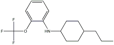 N-(4-propylcyclohexyl)-2-(trifluoromethoxy)aniline Struktur