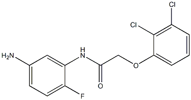 N-(5-amino-2-fluorophenyl)-2-(2,3-dichlorophenoxy)acetamide Struktur