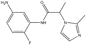 N-(5-amino-2-fluorophenyl)-2-(2-methyl-1H-imidazol-1-yl)propanamide Struktur