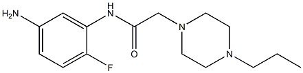 N-(5-amino-2-fluorophenyl)-2-(4-propylpiperazin-1-yl)acetamide Struktur