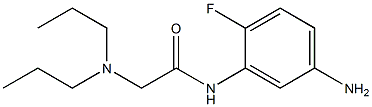 N-(5-amino-2-fluorophenyl)-2-(dipropylamino)acetamide Struktur