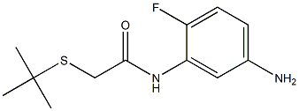 N-(5-amino-2-fluorophenyl)-2-(tert-butylsulfanyl)acetamide Struktur