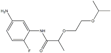 N-(5-amino-2-fluorophenyl)-2-[2-(propan-2-yloxy)ethoxy]propanamide Struktur