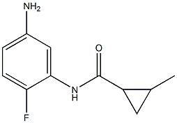 N-(5-amino-2-fluorophenyl)-2-methylcyclopropanecarboxamide Struktur