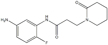 N-(5-amino-2-fluorophenyl)-3-(2-oxopiperidin-1-yl)propanamide Struktur