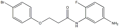 N-(5-amino-2-fluorophenyl)-3-(4-bromophenoxy)propanamide Struktur