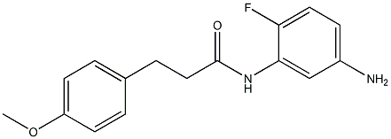 N-(5-amino-2-fluorophenyl)-3-(4-methoxyphenyl)propanamide Struktur