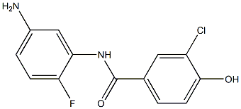 N-(5-amino-2-fluorophenyl)-3-chloro-4-hydroxybenzamide Struktur