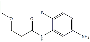 N-(5-amino-2-fluorophenyl)-3-ethoxypropanamide Struktur