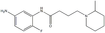 N-(5-amino-2-fluorophenyl)-4-(2-methylpiperidin-1-yl)butanamide Struktur