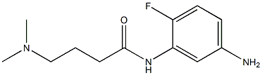 N-(5-amino-2-fluorophenyl)-4-(dimethylamino)butanamide Struktur