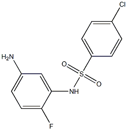 N-(5-amino-2-fluorophenyl)-4-chlorobenzene-1-sulfonamide Struktur