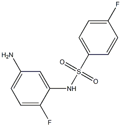 N-(5-amino-2-fluorophenyl)-4-fluorobenzenesulfonamide Struktur