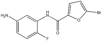 N-(5-amino-2-fluorophenyl)-5-bromo-2-furamide Struktur