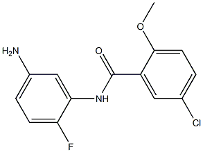 N-(5-amino-2-fluorophenyl)-5-chloro-2-methoxybenzamide Struktur