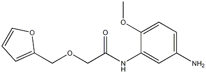 N-(5-amino-2-methoxyphenyl)-2-(2-furylmethoxy)acetamide Struktur