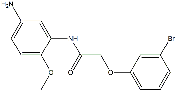 N-(5-amino-2-methoxyphenyl)-2-(3-bromophenoxy)acetamide Struktur