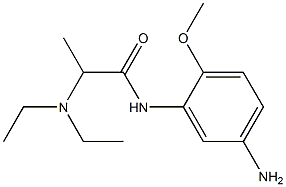 N-(5-amino-2-methoxyphenyl)-2-(diethylamino)propanamide Struktur