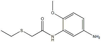 N-(5-amino-2-methoxyphenyl)-2-(ethylsulfanyl)acetamide Struktur