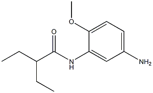 N-(5-amino-2-methoxyphenyl)-2-ethylbutanamide Struktur