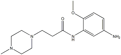 N-(5-amino-2-methoxyphenyl)-3-(4-methylpiperazin-1-yl)propanamide Struktur