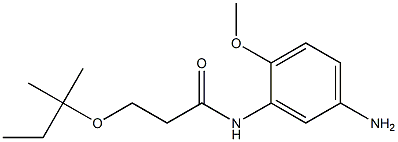 N-(5-amino-2-methoxyphenyl)-3-[(2-methylbutan-2-yl)oxy]propanamide Struktur