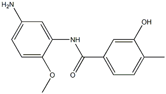 N-(5-amino-2-methoxyphenyl)-3-hydroxy-4-methylbenzamide Struktur