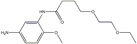 N-(5-amino-2-methoxyphenyl)-4-(2-ethoxyethoxy)butanamide Struktur