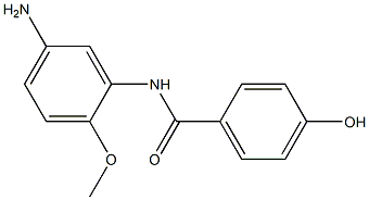 N-(5-amino-2-methoxyphenyl)-4-hydroxybenzamide Struktur