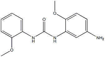 N-(5-amino-2-methoxyphenyl)-N'-(2-methoxyphenyl)urea Struktur