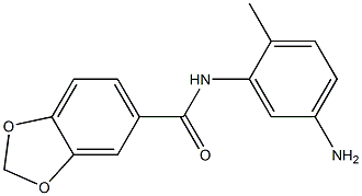 N-(5-amino-2-methylphenyl)-1,3-benzodioxole-5-carboxamide Struktur