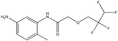 N-(5-amino-2-methylphenyl)-2-(2,2,3,3-tetrafluoropropoxy)acetamide Struktur