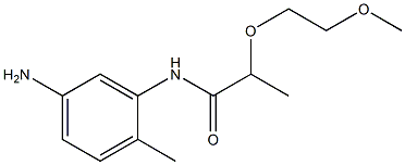 N-(5-amino-2-methylphenyl)-2-(2-methoxyethoxy)propanamide Struktur