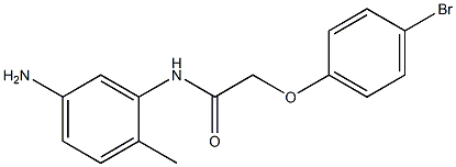 N-(5-amino-2-methylphenyl)-2-(4-bromophenoxy)acetamide Struktur