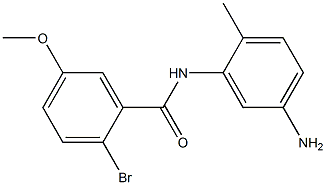 N-(5-amino-2-methylphenyl)-2-bromo-5-methoxybenzamide Struktur