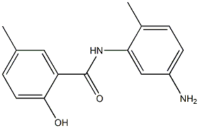 N-(5-amino-2-methylphenyl)-2-hydroxy-5-methylbenzamide Struktur