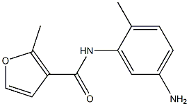 N-(5-amino-2-methylphenyl)-2-methyl-3-furamide Struktur