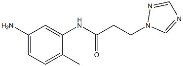 N-(5-amino-2-methylphenyl)-3-(1H-1,2,4-triazol-1-yl)propanamide Struktur