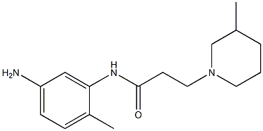 N-(5-amino-2-methylphenyl)-3-(3-methylpiperidin-1-yl)propanamide Struktur