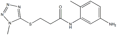 N-(5-amino-2-methylphenyl)-3-[(1-methyl-1H-1,2,3,4-tetrazol-5-yl)sulfanyl]propanamide Struktur