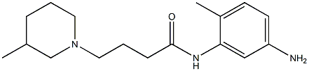 N-(5-amino-2-methylphenyl)-4-(3-methylpiperidin-1-yl)butanamide Struktur