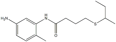 N-(5-amino-2-methylphenyl)-4-(butan-2-ylsulfanyl)butanamide Struktur